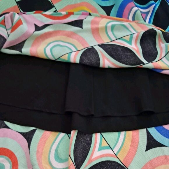 NWT Anthropologie Dress Womens 10 Kenzie Colorful‎ Asymmetric Retro Mod Dopamine - Picture 10 of 14
